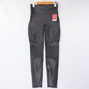 SPANX Women's Quilted Faux Leather Leggings